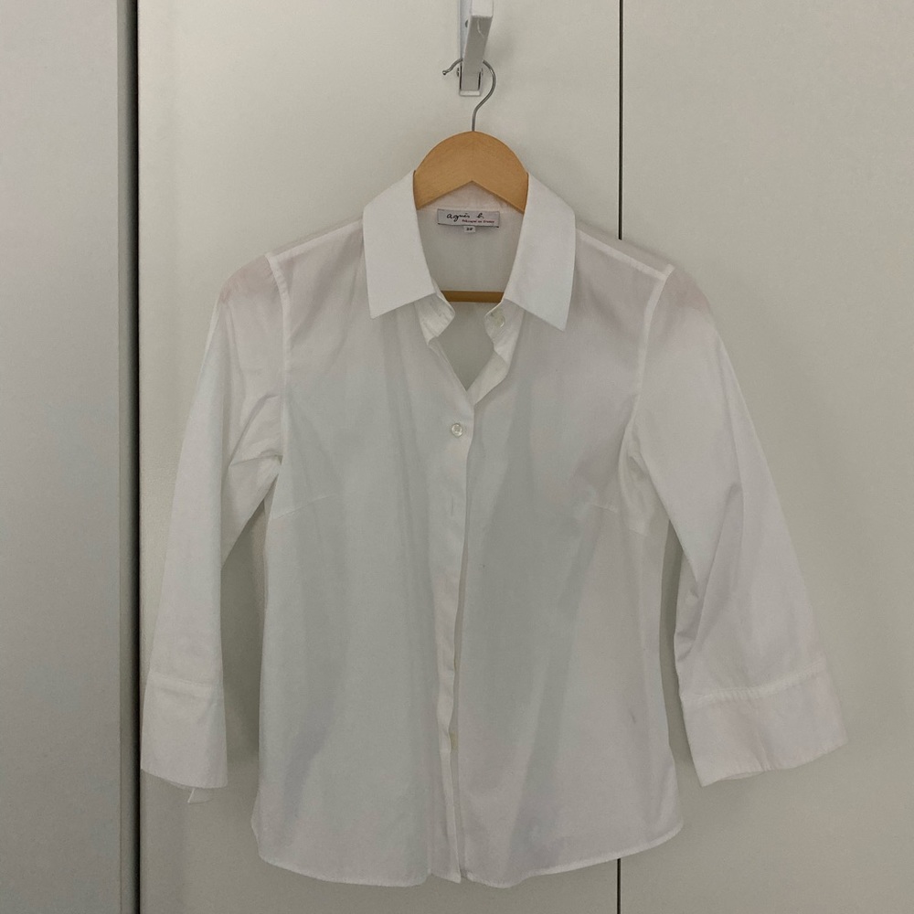 Agnés b white blouse